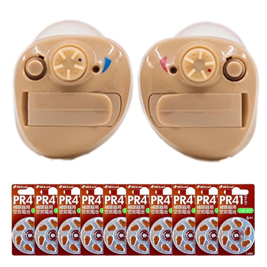 Nikon補聴器 NEF-10 R,Lをお選びください　専用電池１パックつき ニコン 補聴器 NIKON NEF-10 空気電池3パック計18個付き